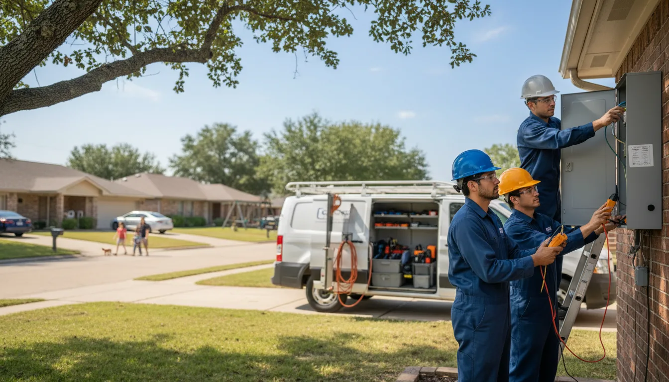 Certified electrician providing emergency electrical services in Lake, MI
